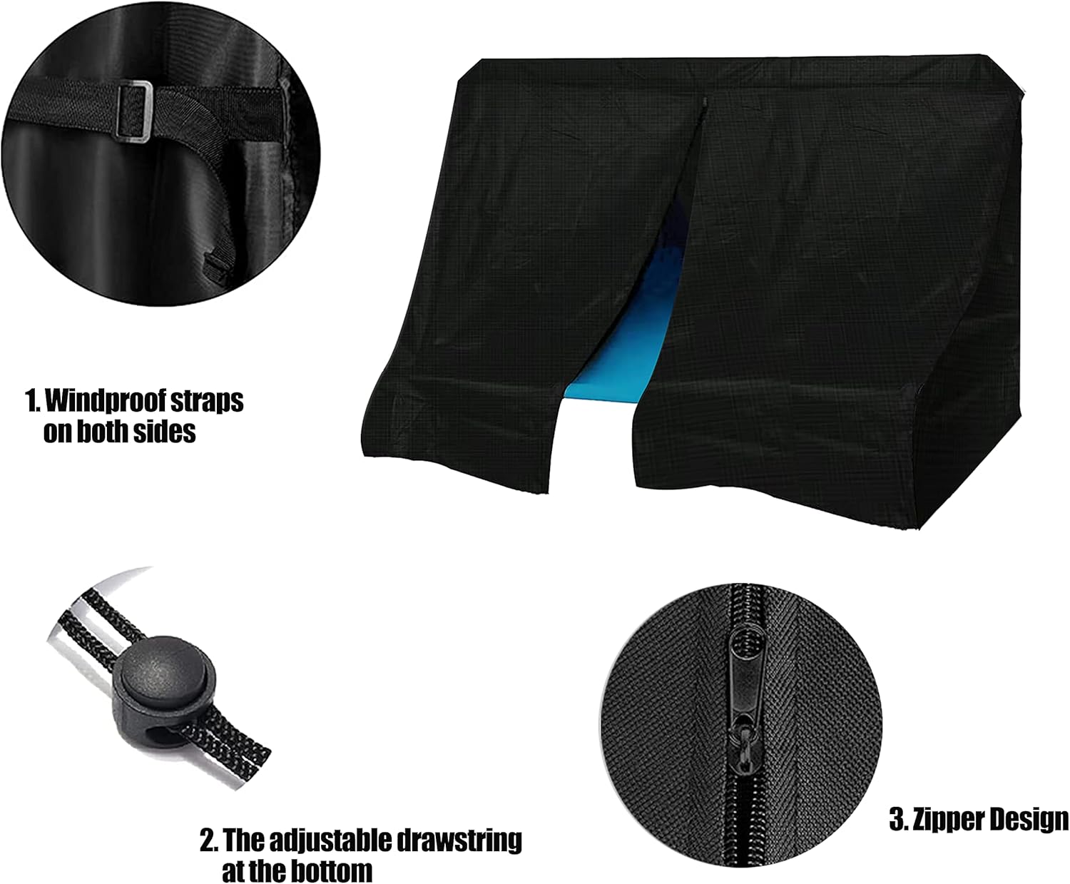 MRWiZMS Copertura Sdraio Giardino 2 Posti 420D - immagine 4