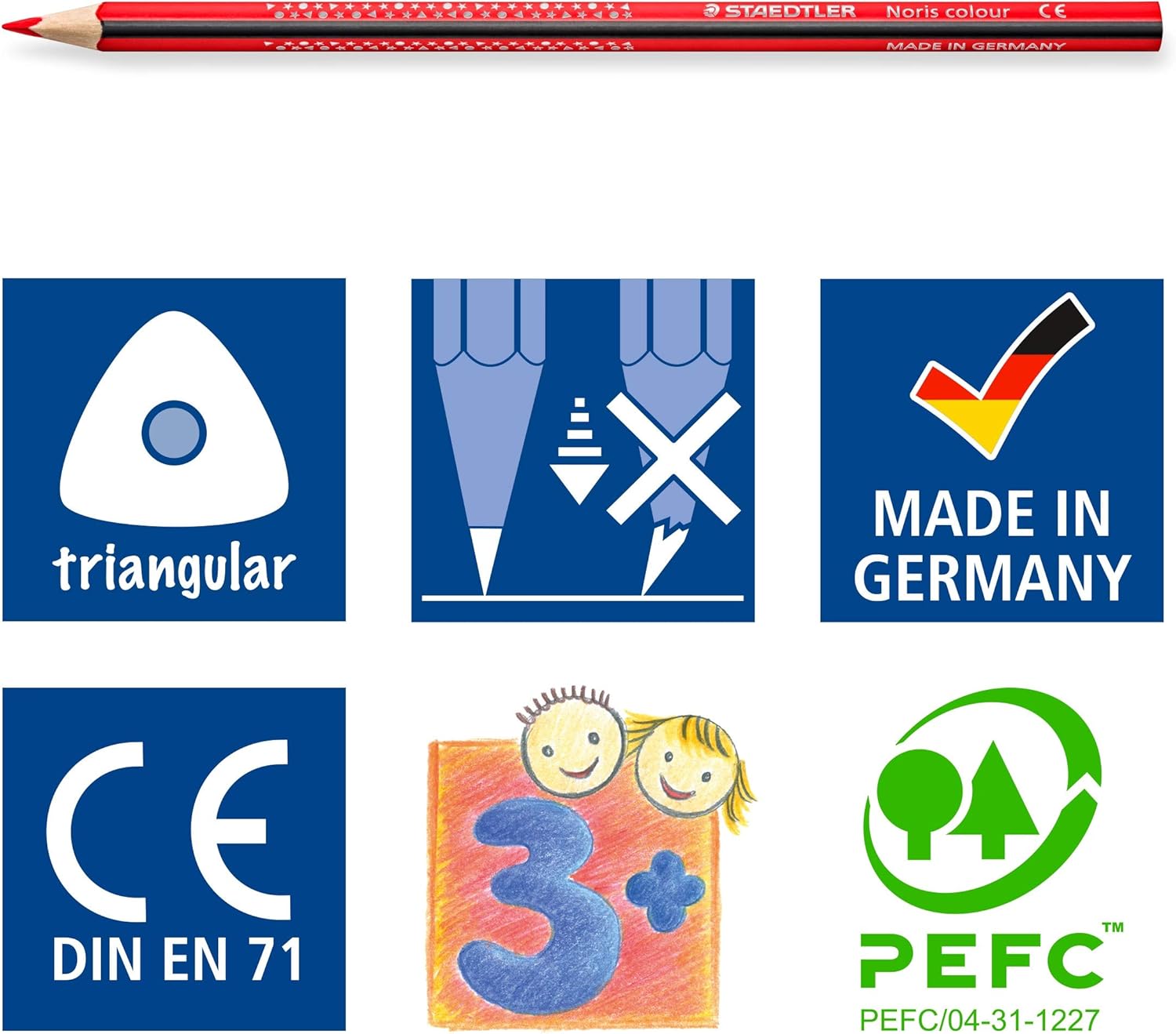 Staedtler Noris Colour - Set Matite Colorate Triangolari - immagine 6