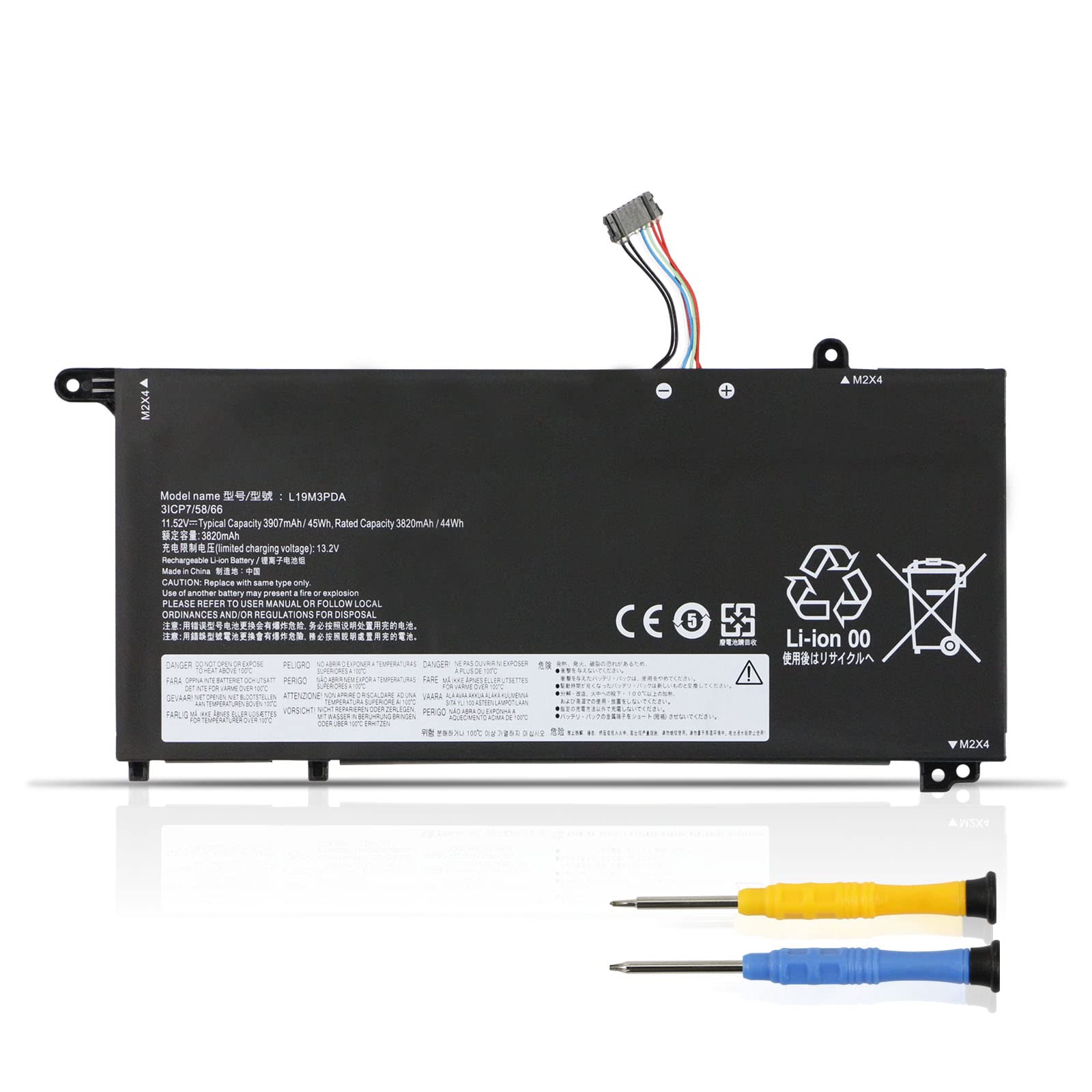 K Kyuer L19L3PDA Batteria per Lenovo ThinkBook