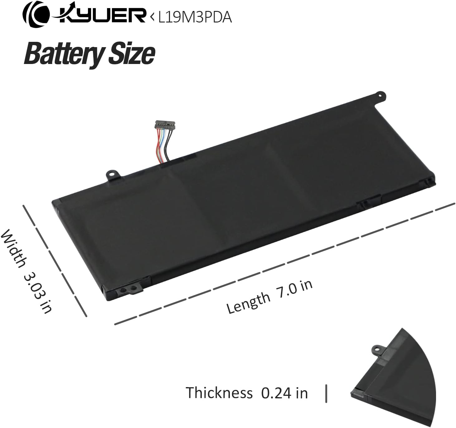 K Kyuer L19L3PDA Batteria per Lenovo ThinkBook - immagine 7