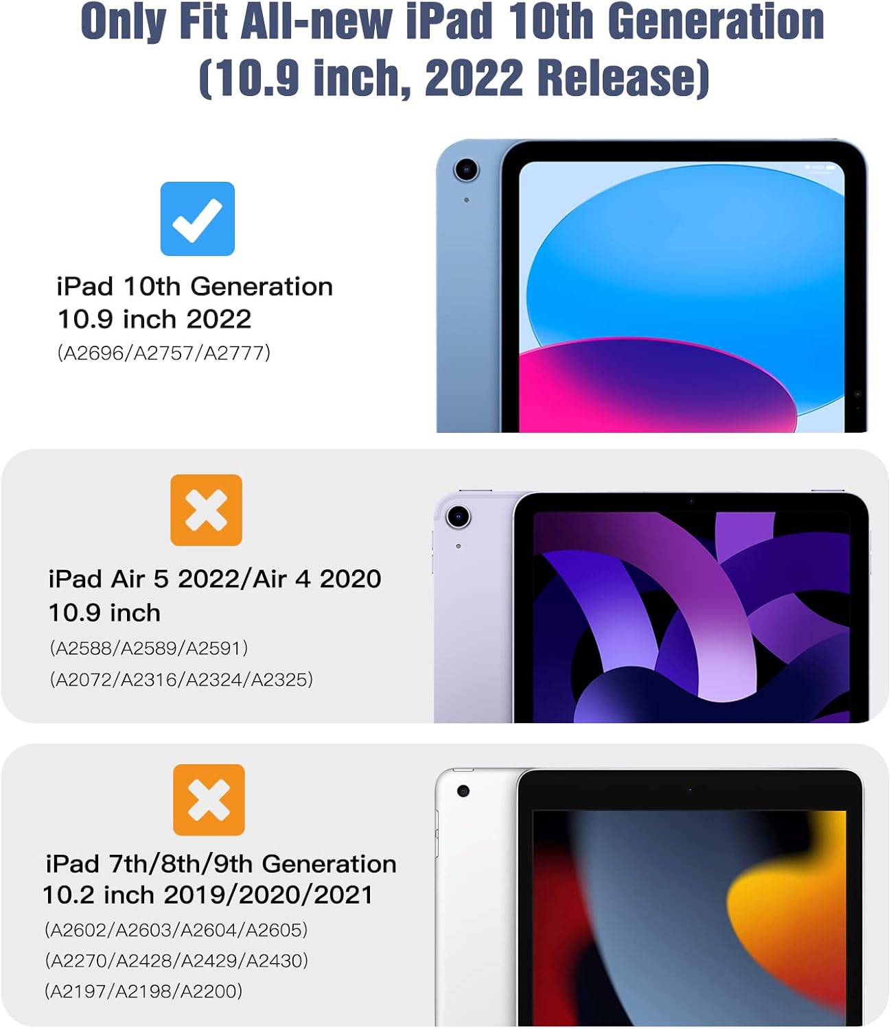 Timovo Cover per iPad 11" 2025 / 10.9" 2022, Nero - immagine 2