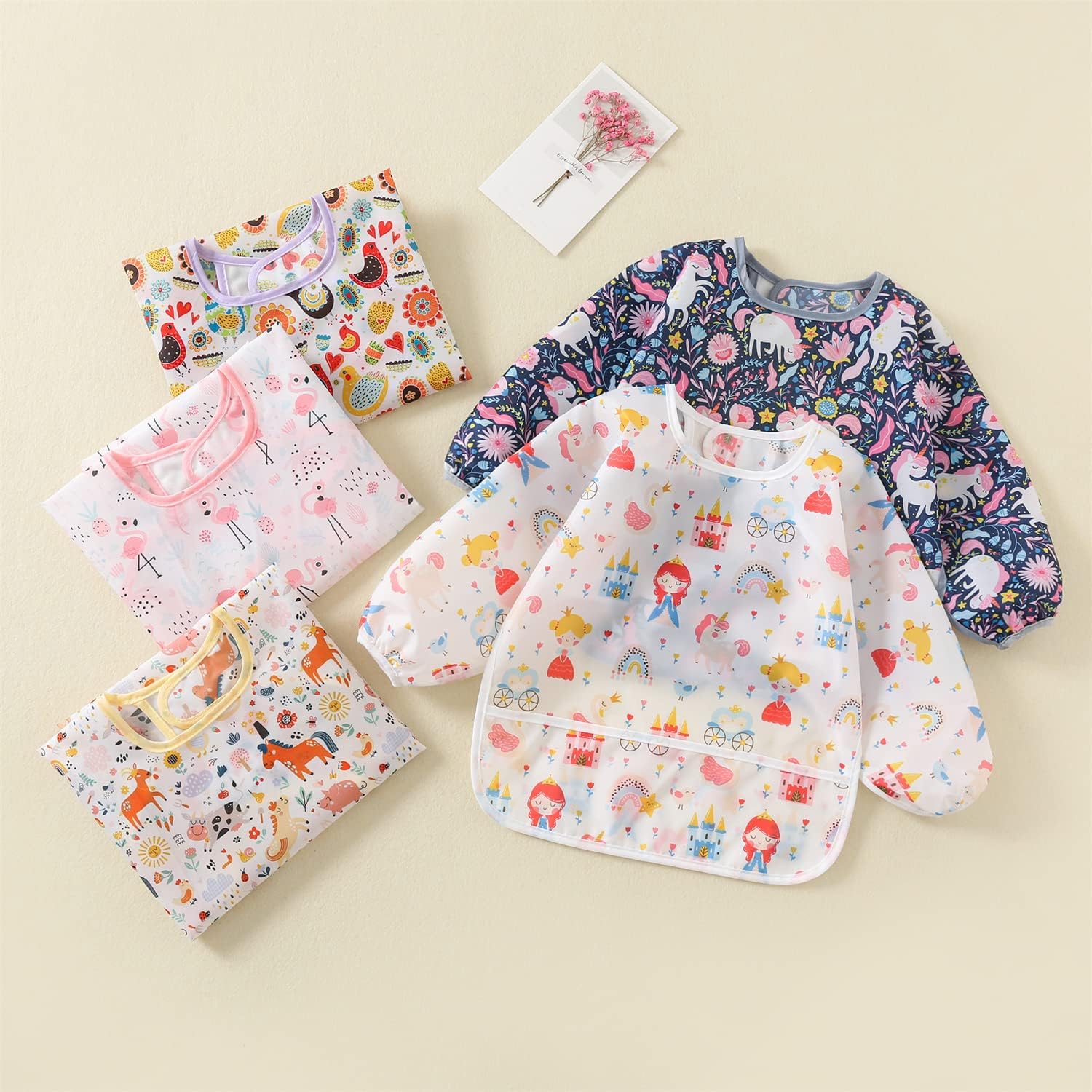 Yealoo Bavaglini con Maniche Impermeabile - immagine 2