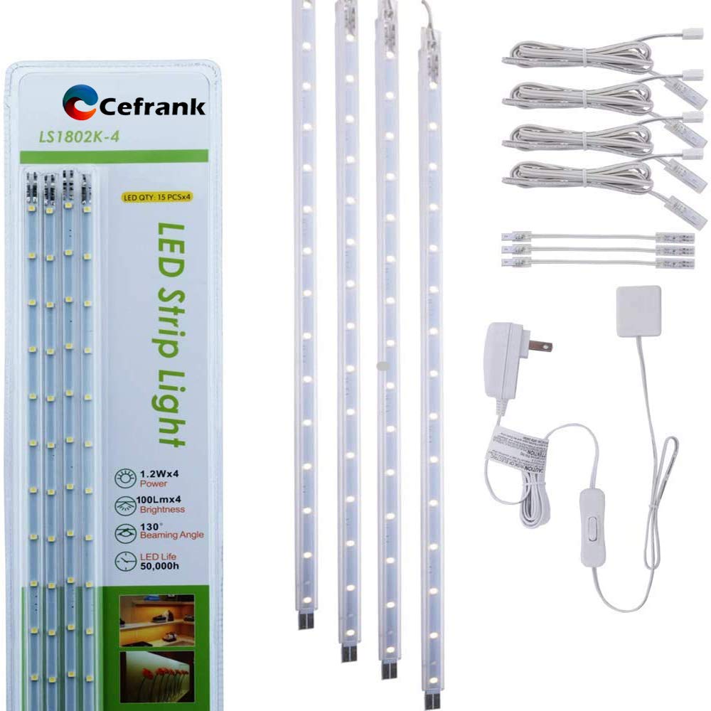 Cefrank Kit Luminoso a LED con 4 Barre