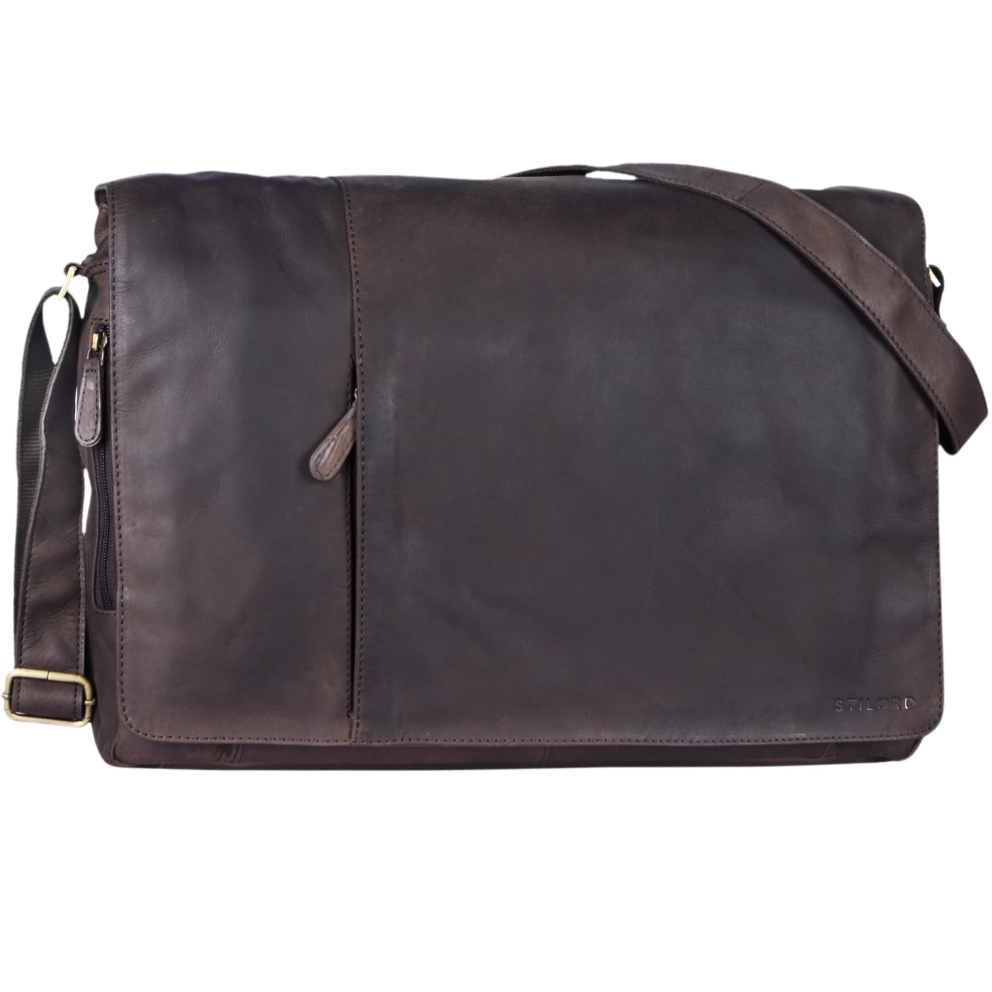 STILORD 'Maximus' Borsa XXL in Pelle per Laptop