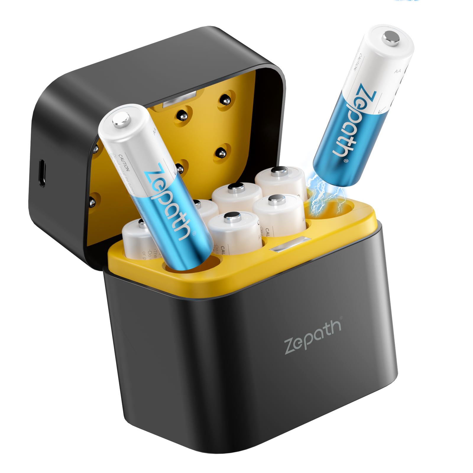 8PCS 1,5V AA Lithium Batterie Ricaricabili 3000mWh