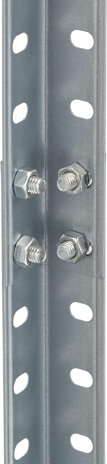 Relaxdays Scaffale in Metallo Zincato 145x75,5x30 cm - immagine 6