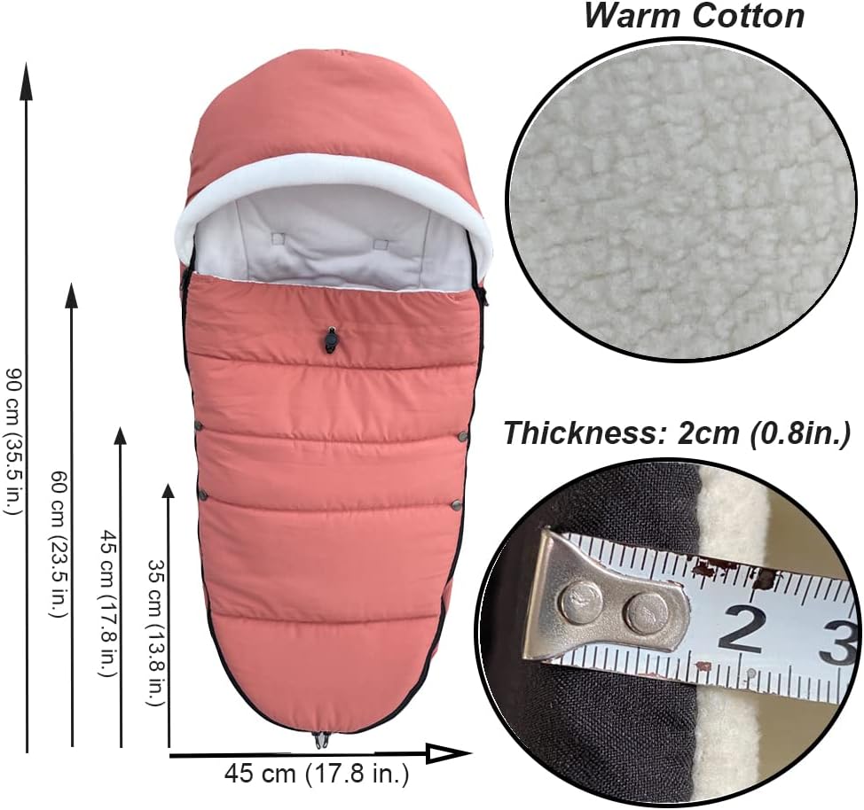 Brogtorl Coprigambe Universale per Passeggino, Zenzero - immagine 2