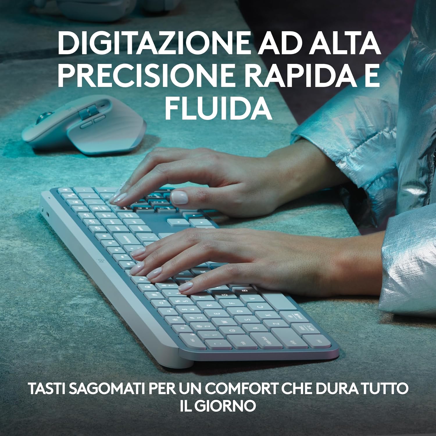 Logitech MX Keys S - Tastiera Wireless Retroilluminata - immagine 2