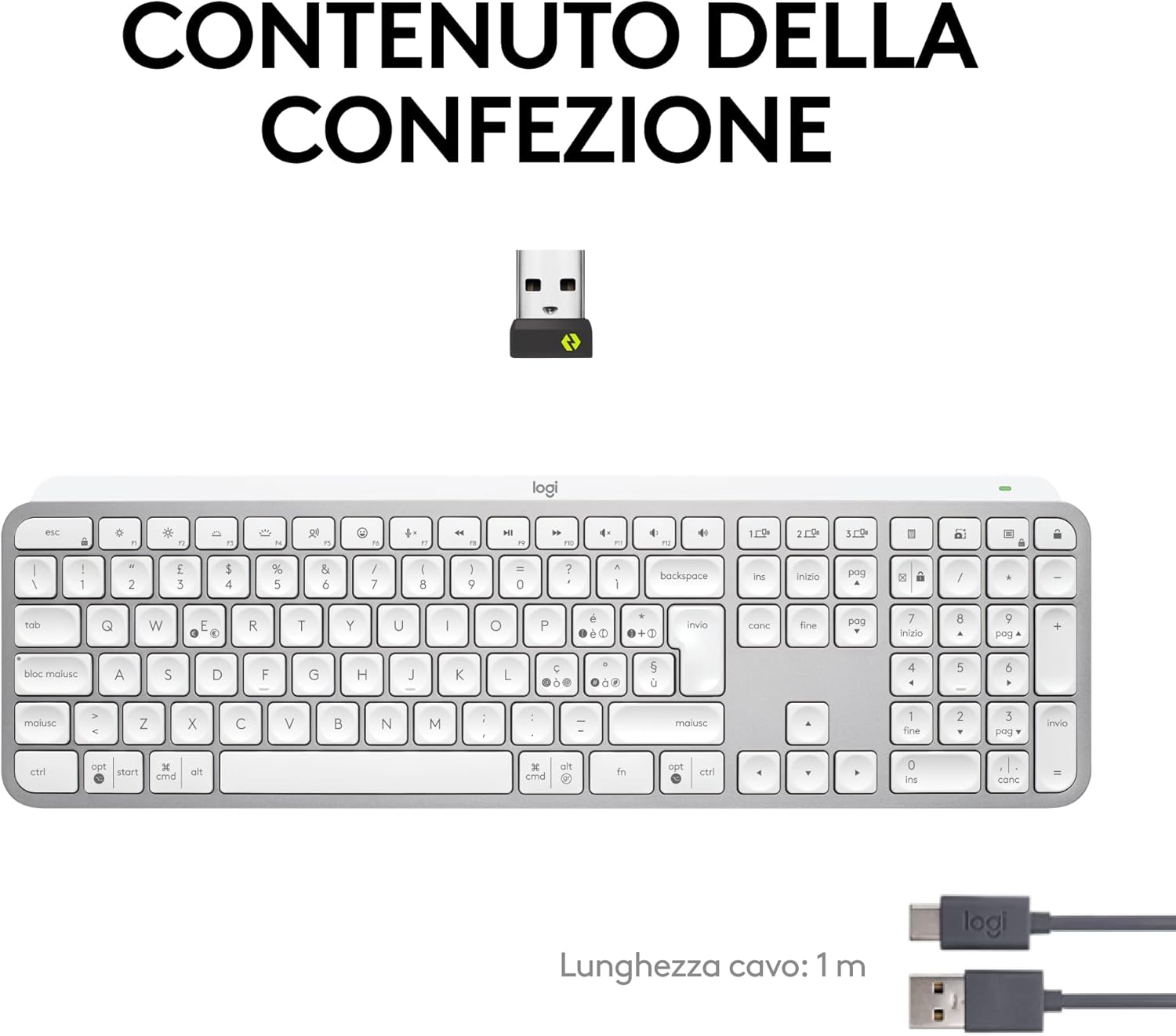 Logitech MX Keys S - Tastiera Wireless Retroilluminata - immagine 9