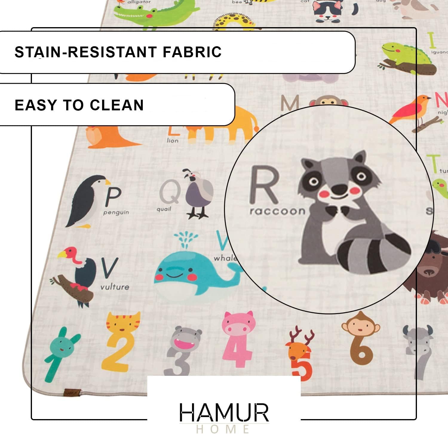 Hamur Home Tappeto Da Gioco Pieghevole 150x150 cm - immagine 4