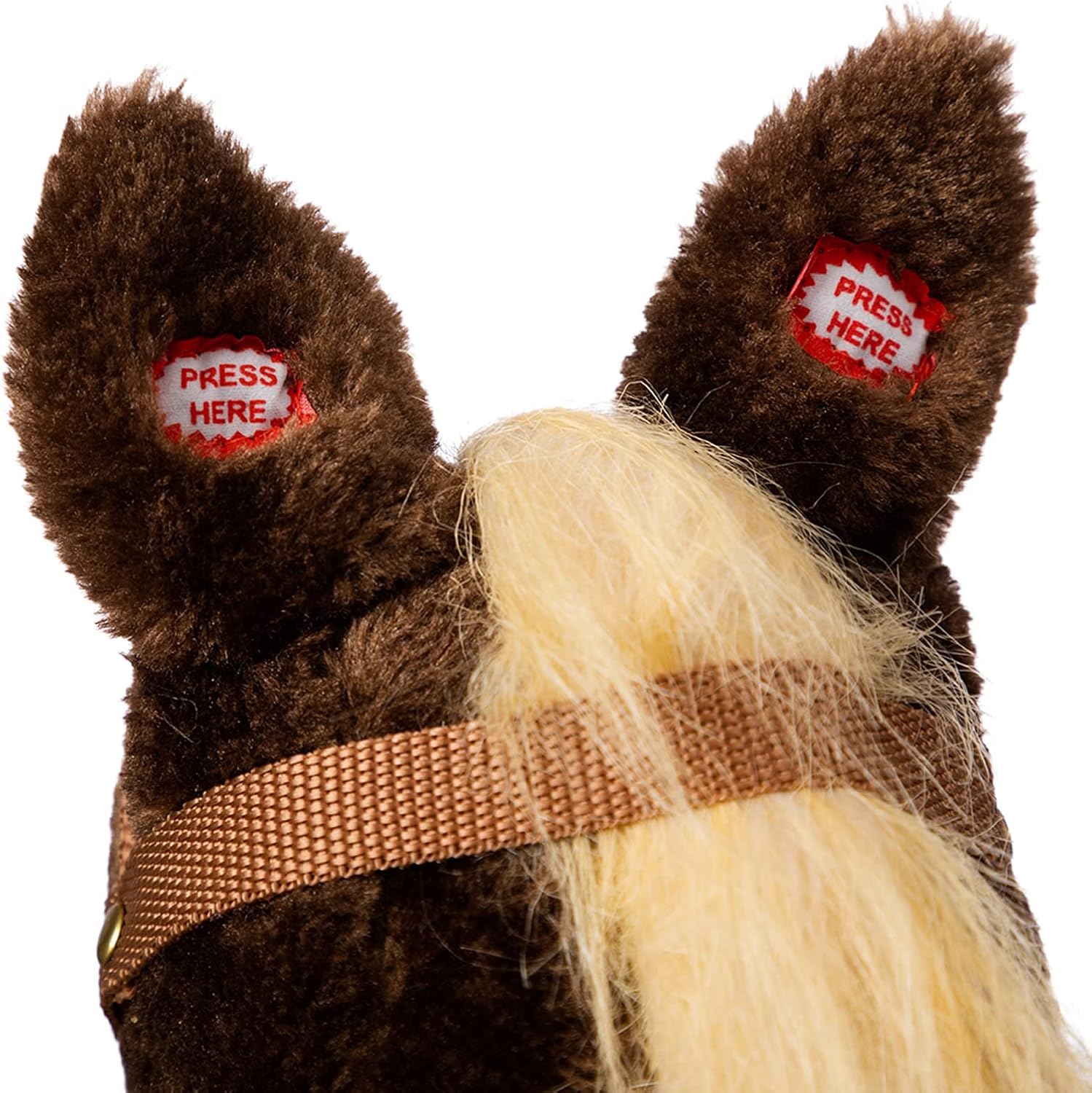 BEJOY Cavallo Giocattolo in Peluche 91 cm, Cioccolato - immagine 7