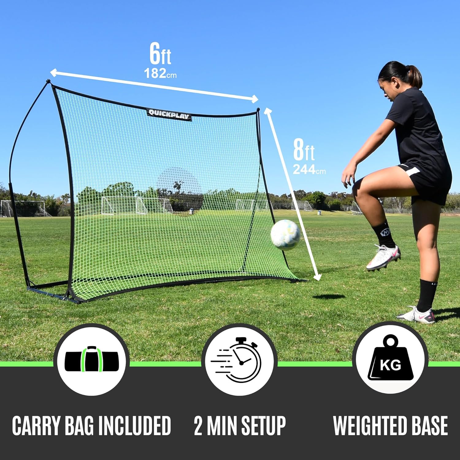Quickplay Tekkers Soccer Rebounder Net - immagine 3