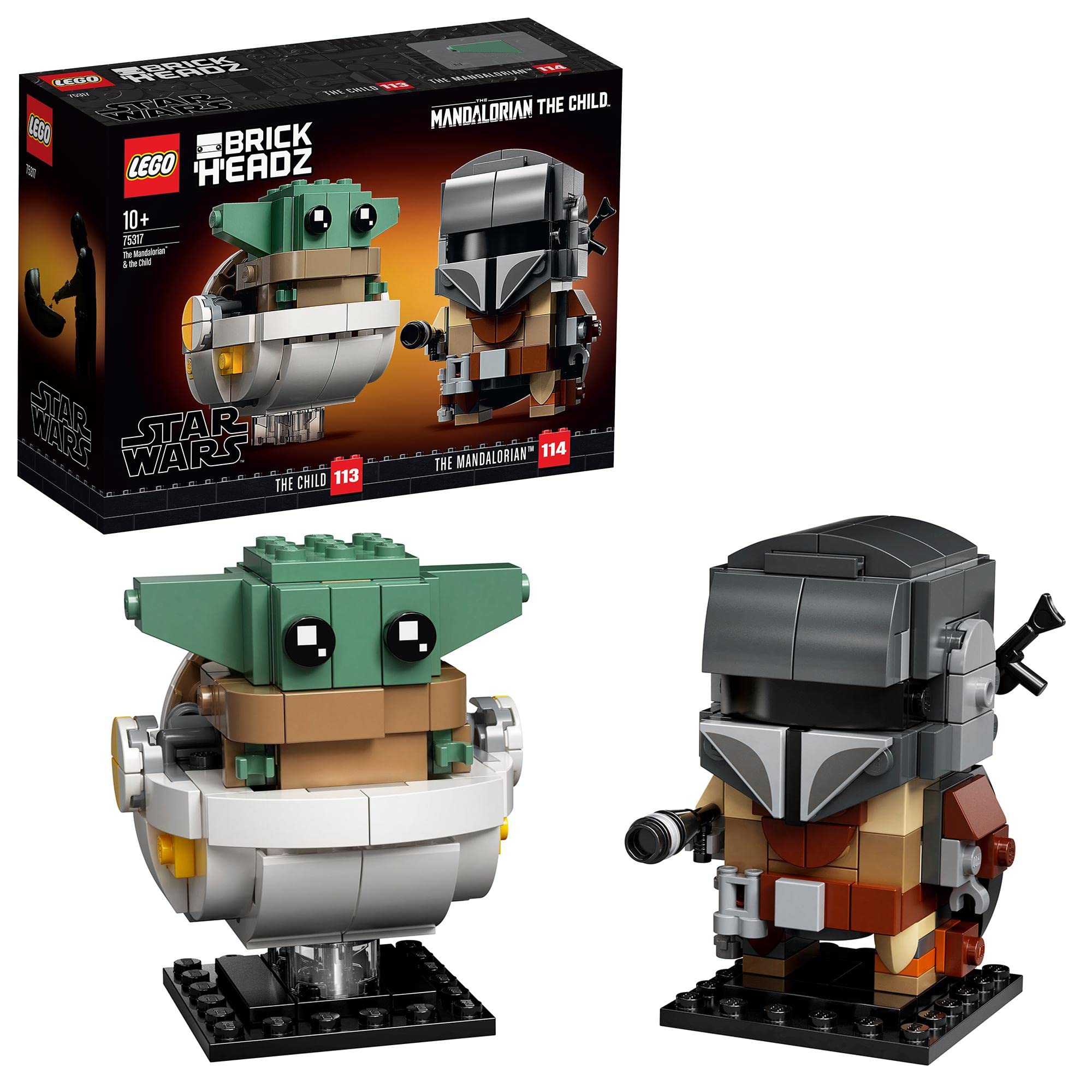 Lego Star Wars Il Mandaloriano e il Bambino Brickheadz