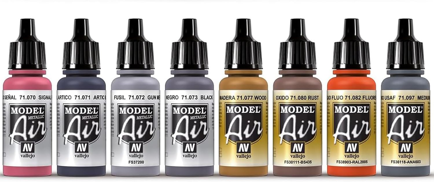Av Vallejo Model Air Set - Metallic Effects X16 - immagine 3