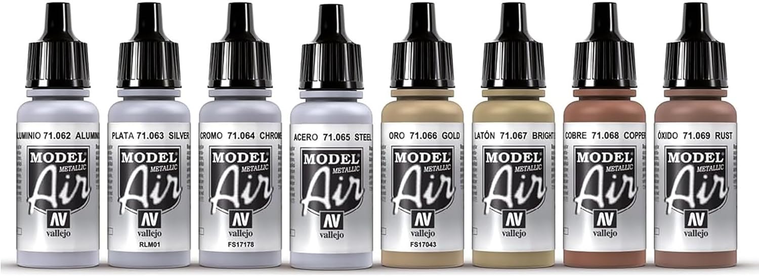Av Vallejo Model Air Set - Metallic Effects X16 - immagine 4