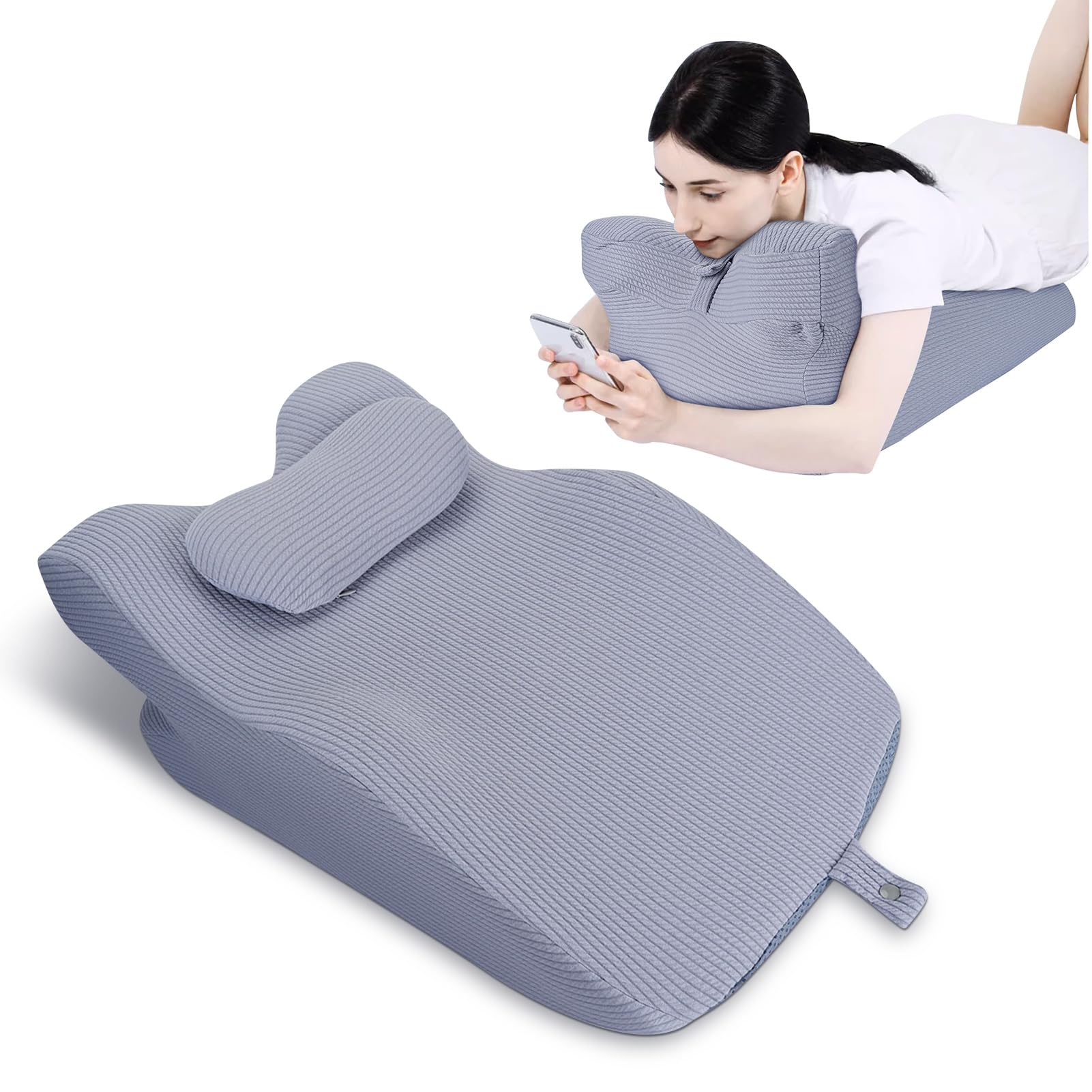 Cuscino in Memory Foam Regolabile per Posizione Prona