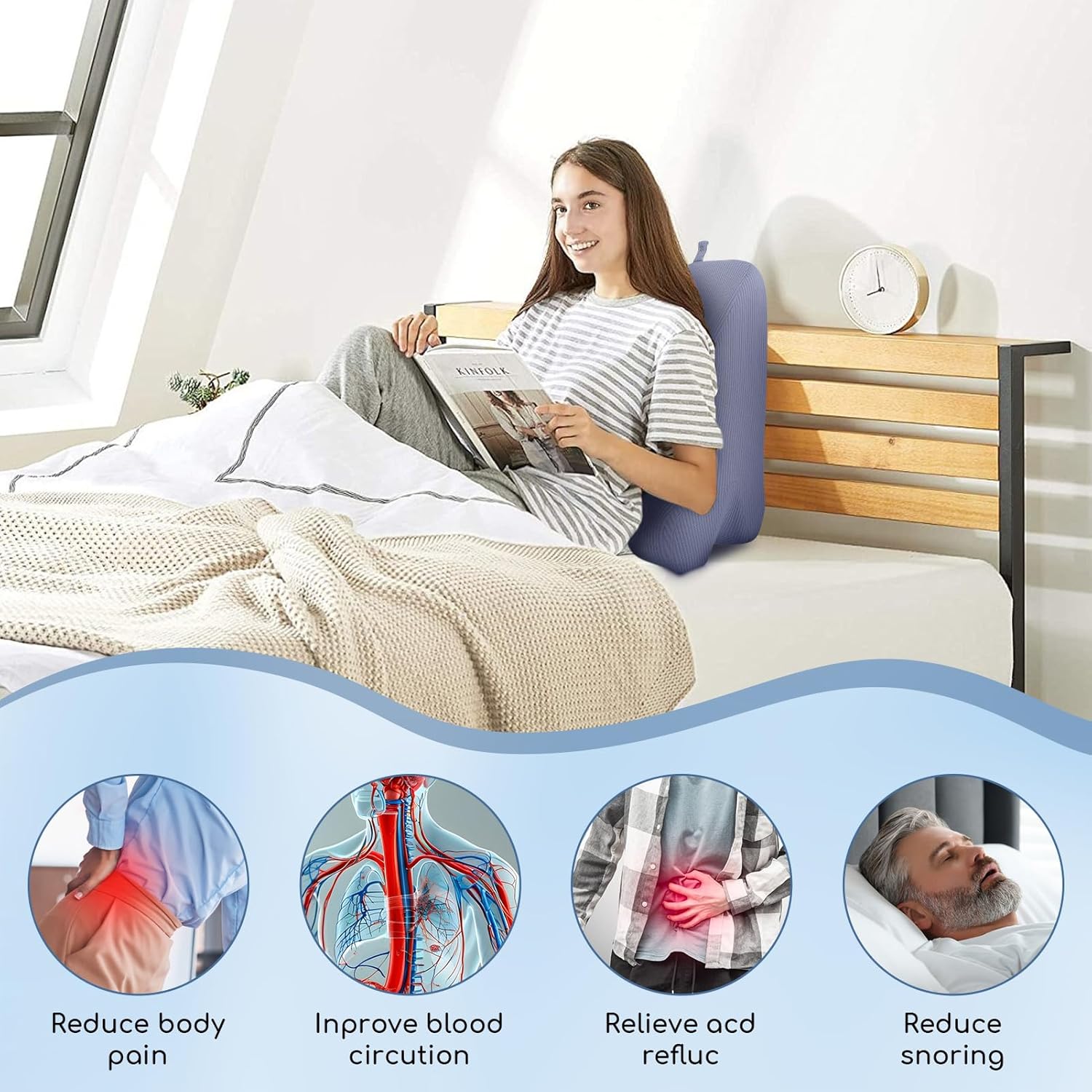 Cuscino in Memory Foam Regolabile per Posizione Prona - immagine 2