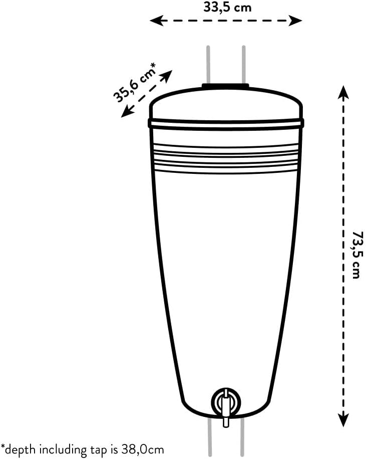 Elho Green Basics Rain Catcher 33 - Serbatoio Acqua Piovana - immagine 3