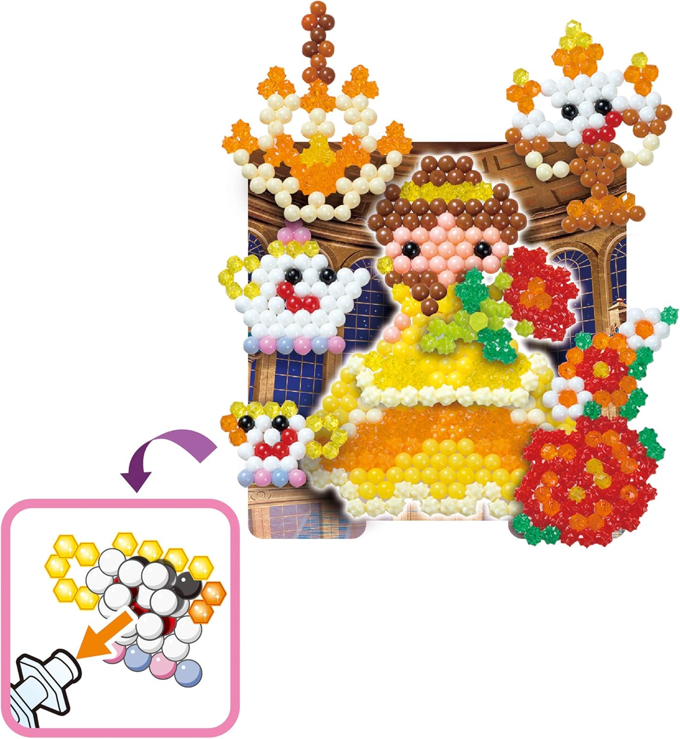 Aquabeads Creation Cube - Disney Princess, Gioco, Colore Multicolore, 31773 - immagine 5