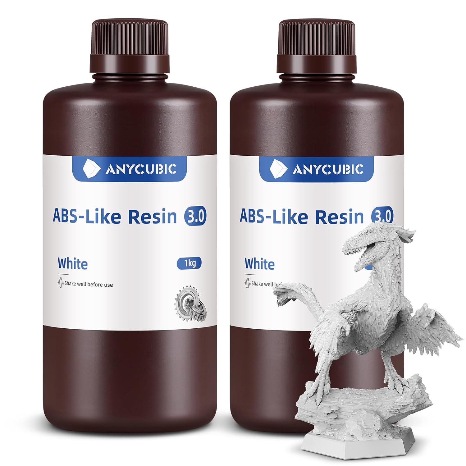 ANYCUBIC ABS-Like Resin 3.0 - Resina 3D Bianca 2000g - immagine 1