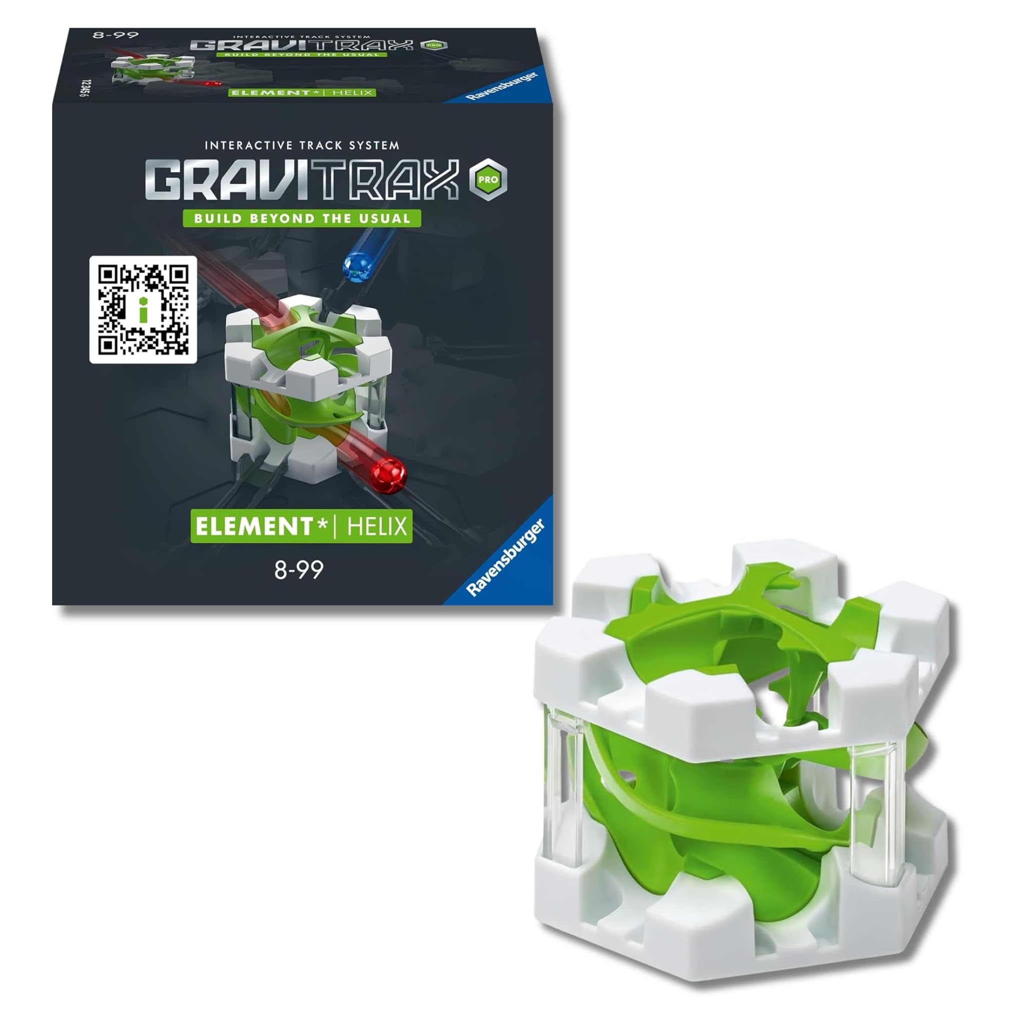 Ravensburger - Gravitrax Espansione Pro Helix | Pista Biglie Con 7 Pezzi | Rompicapo Bambini Con Le Biglie | Giochi Bambino 8 Anni Maschio | Giochi Per Bambini Compatibili Con Tutti I Gravitrax