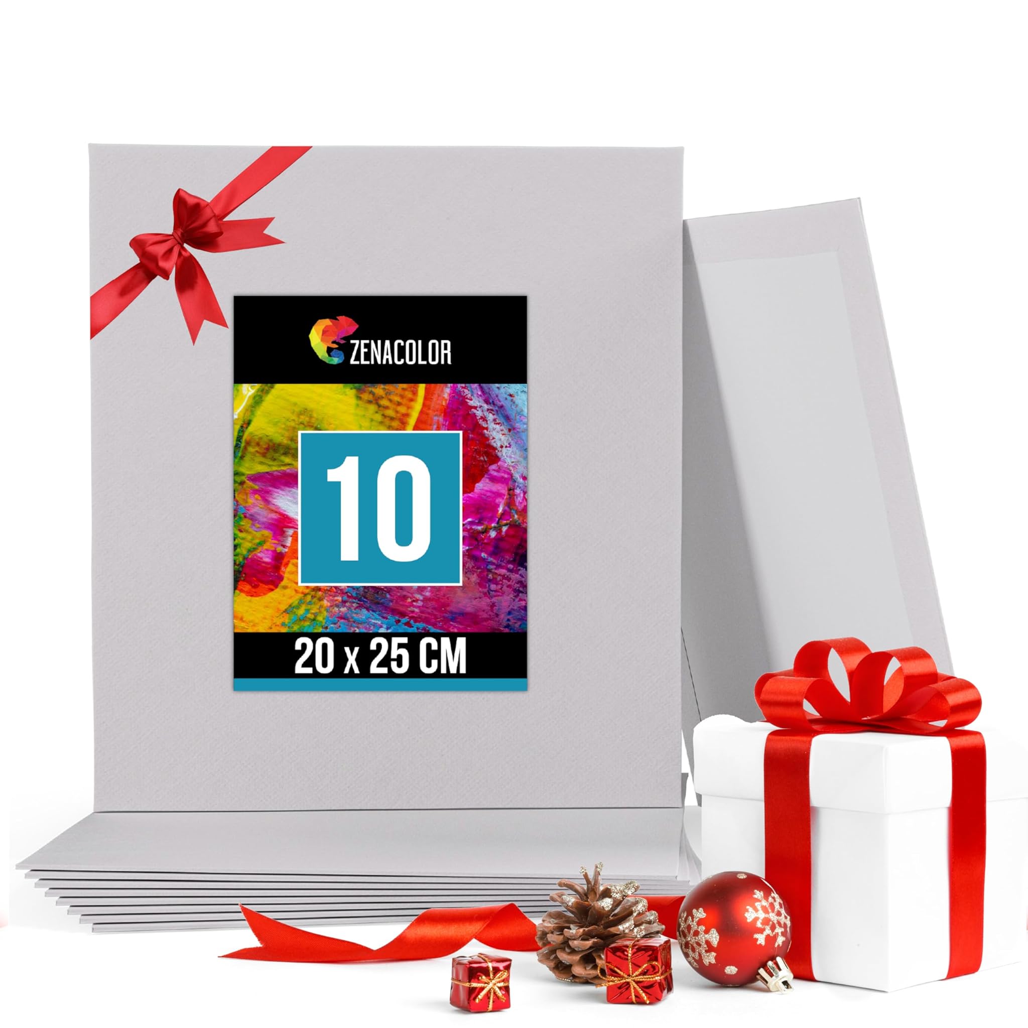 Zenacolor Set 10 Tele per Dipingere 20x25 cm