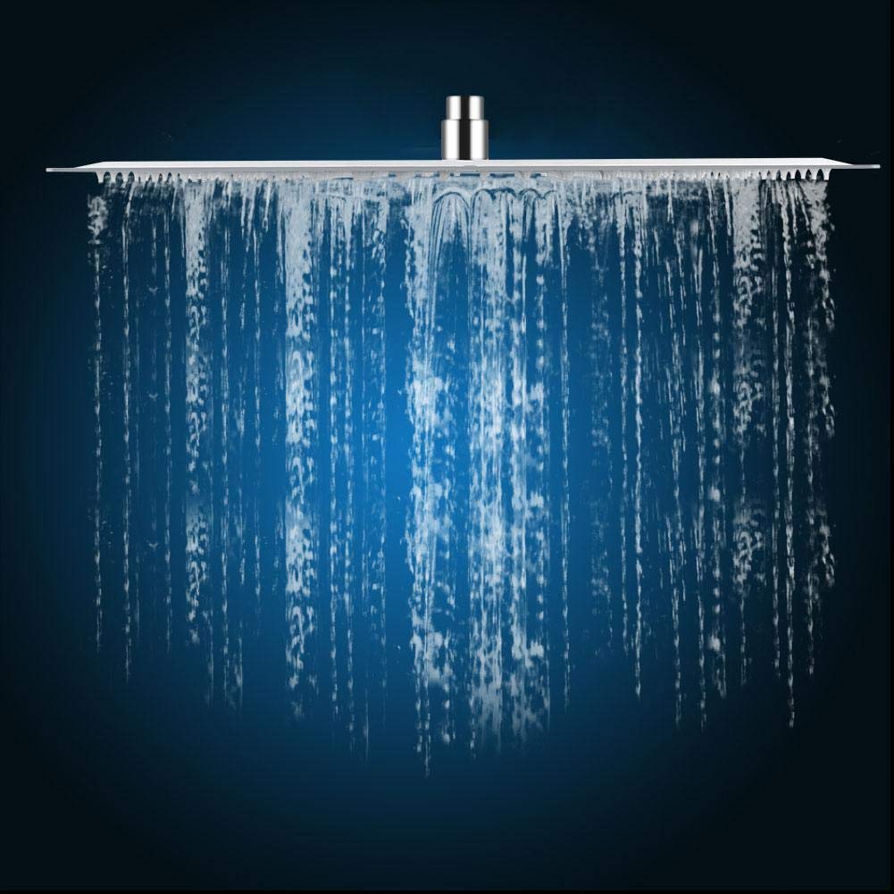 Soffione Doccia a Pioggia da 20 Pollici, Inox Quadrato