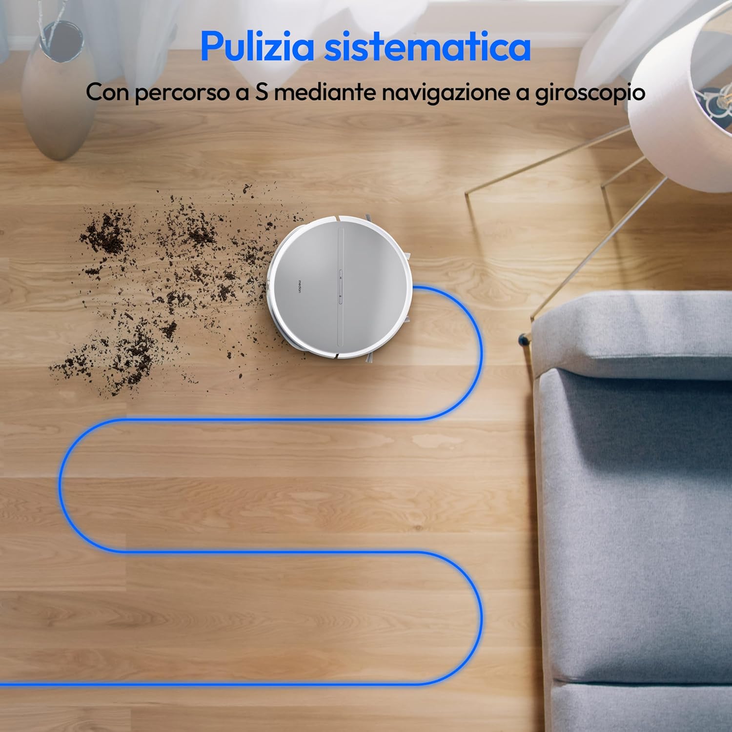 Medion Robot Aspirapolvere E35 SW con Funzione Mopping - immagine 2