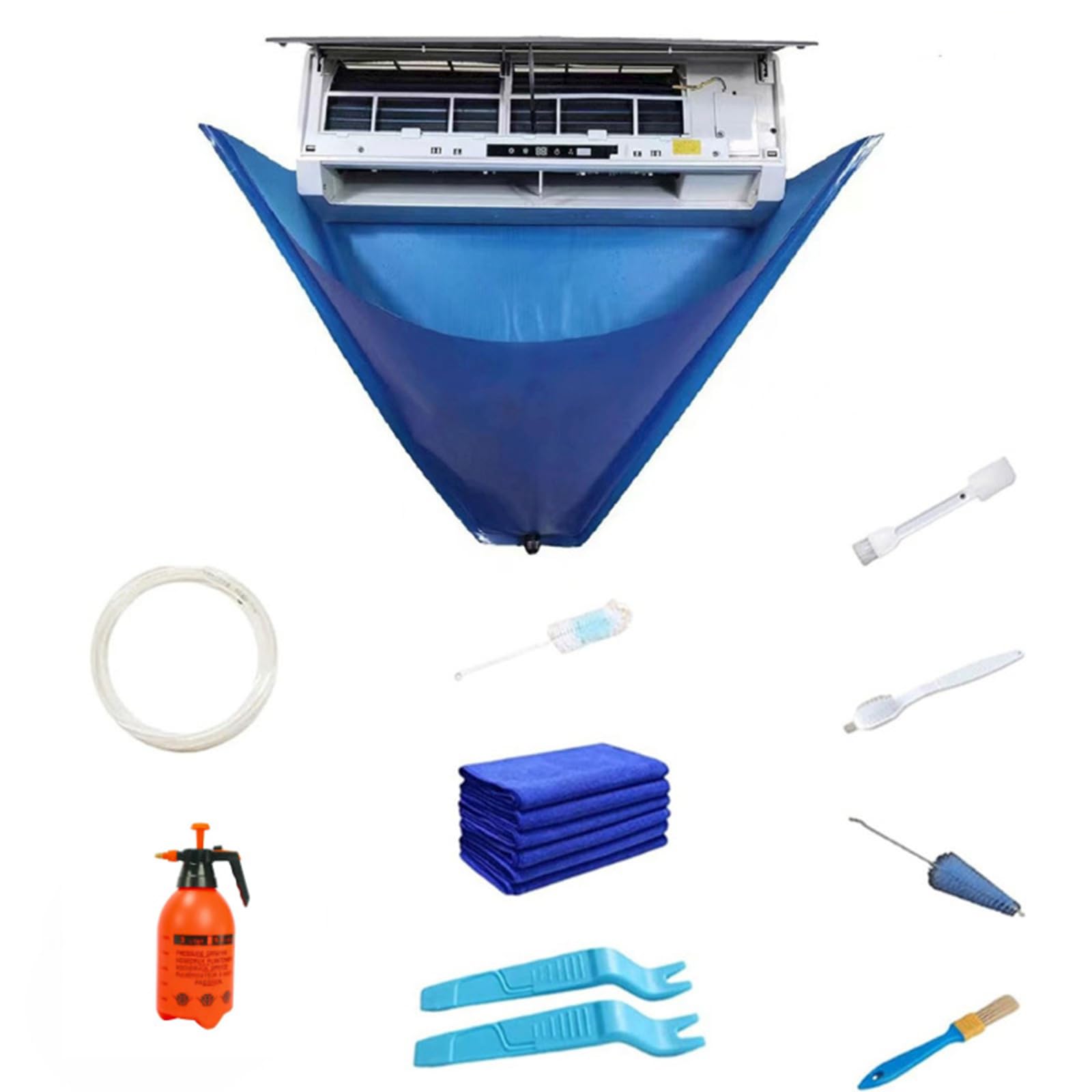 Kit Pulizia Condizionatore d'Aria con Copertura e Tubo