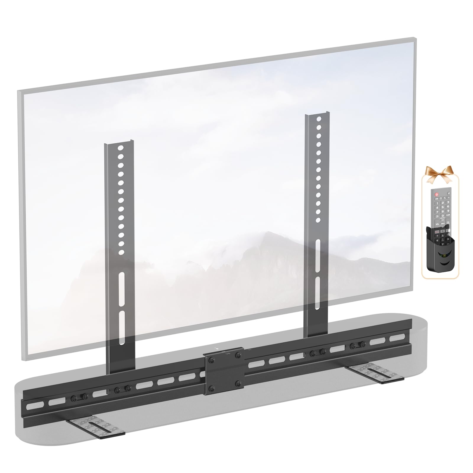 Supporto soundbar resistente sotto TV per Sonos Beam TV - Supporto soundbar regolabile in altezza fino a 35 Lbs per Sonos Beam Gen 1 & Gen 2 Supporto per montaggio soundbar sotto TV