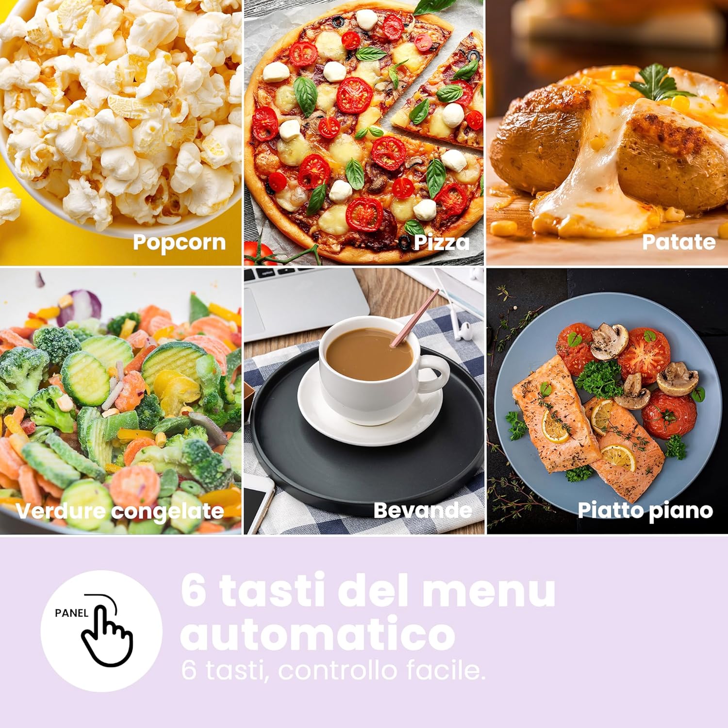 Comfee' Forno a Microonde Digitale 700W 20L, Bianco - immagine 4