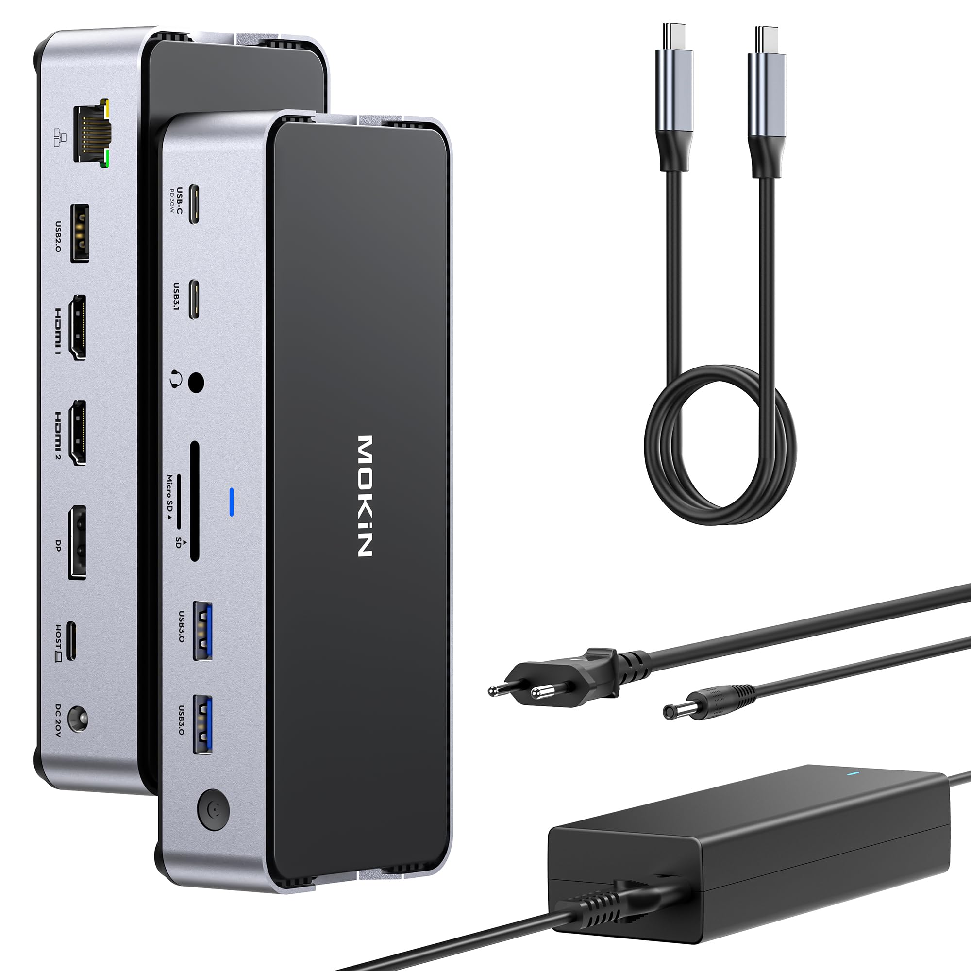 Mokin Docking Station USB C Triplo Schermo 4K@144Hz