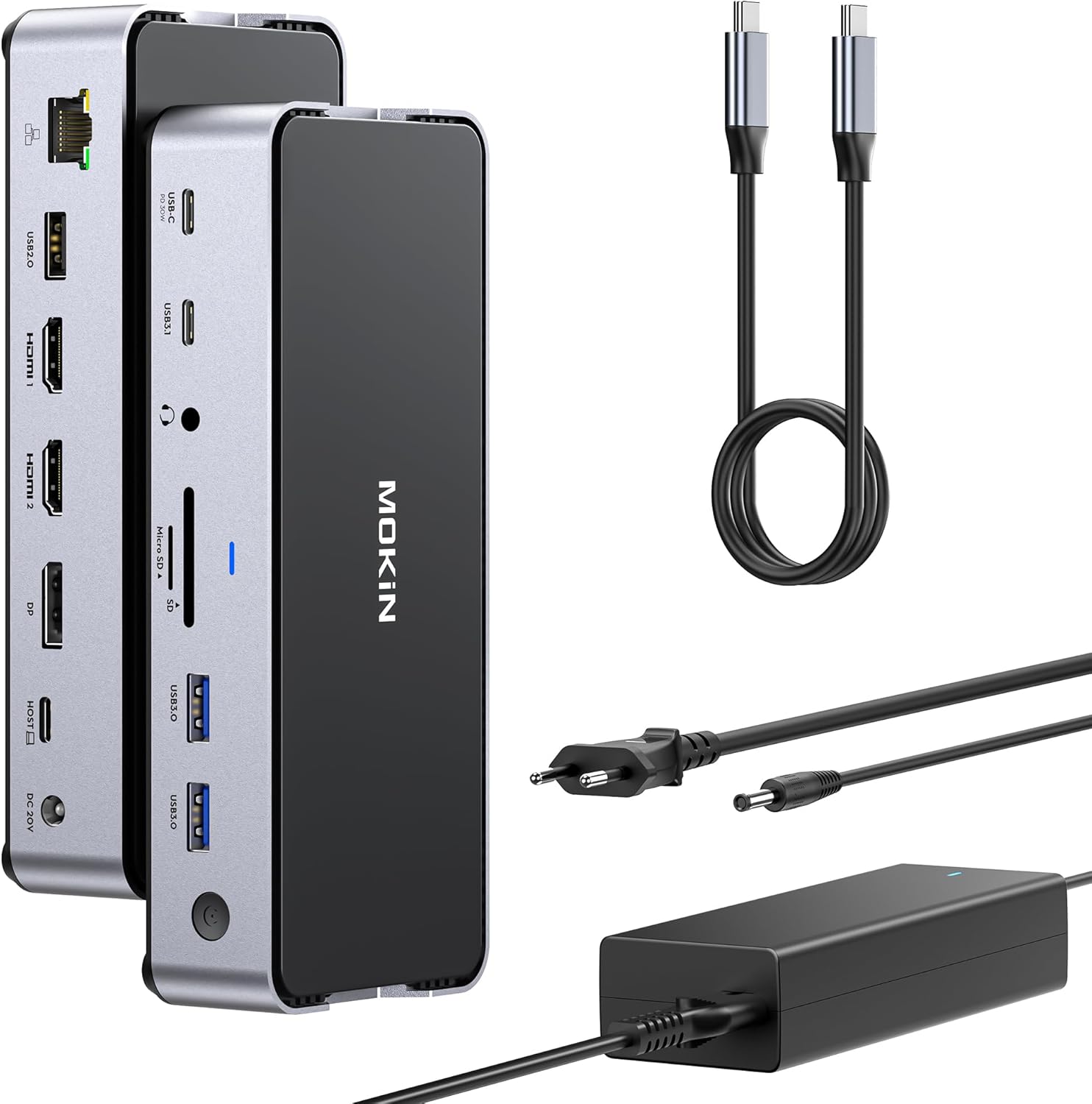 Mokin Docking Station USB C Triplo Schermo 4K@144Hz - immagine 1