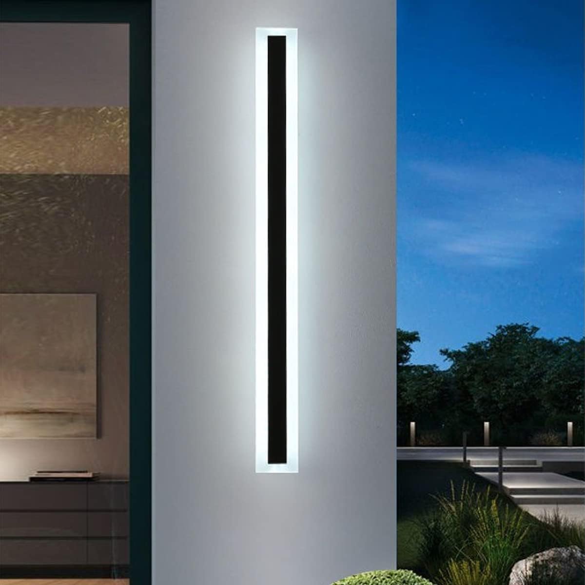 Ztwleed Applique da Esterno Lunga 21W 100CM, Nera - immagine 1