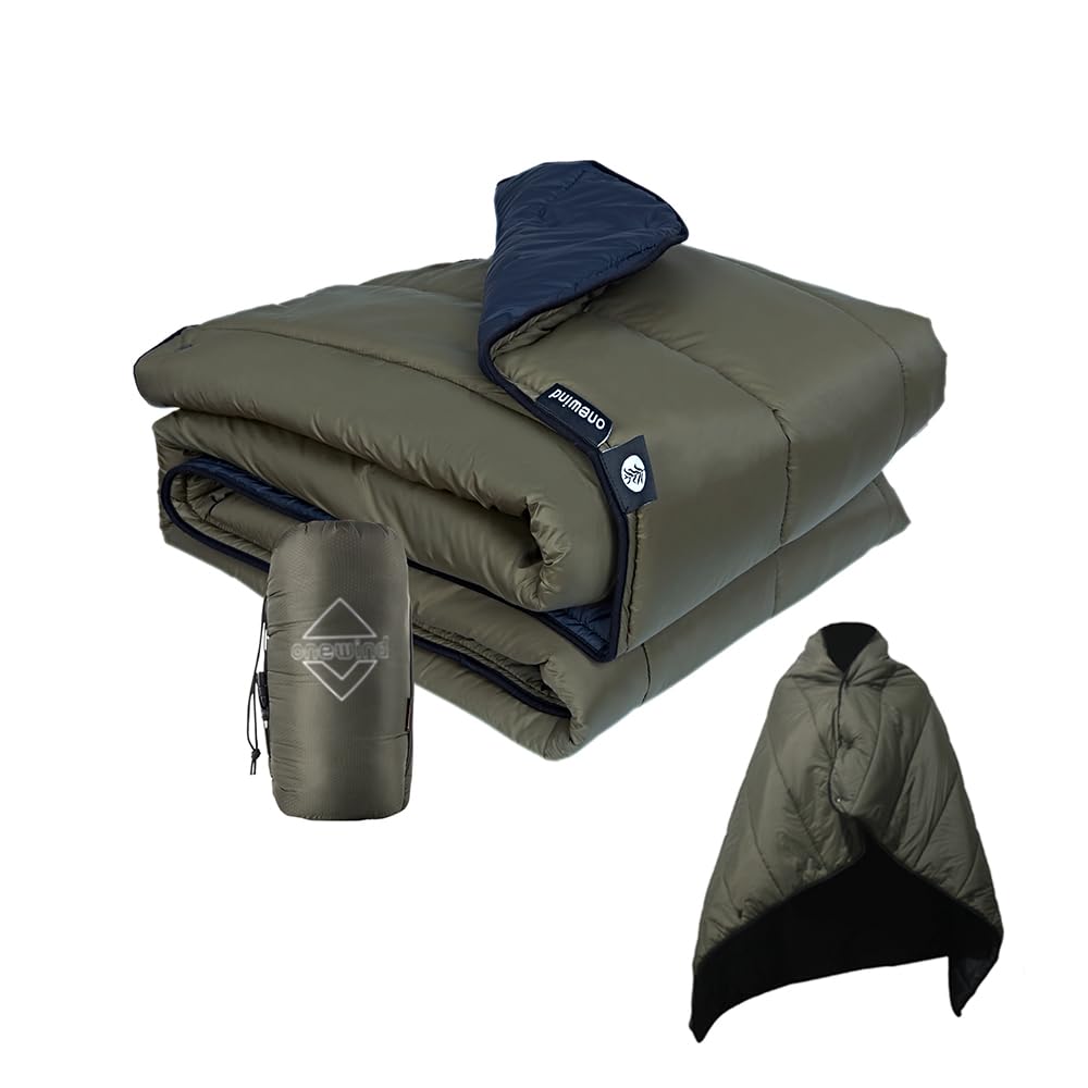 Onewind Coperta da campeggio leggera e pieghevole, Verde OD