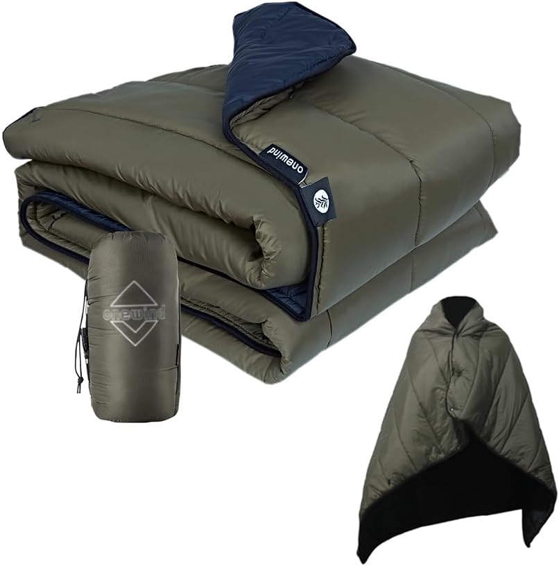 Onewind Coperta da campeggio leggera e pieghevole, Verde OD - immagine 1