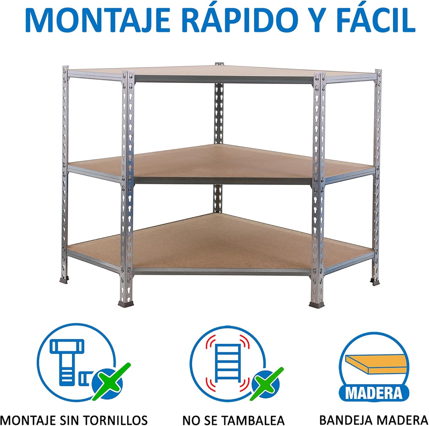 Simonrack Scaffale Metallo Angolo Maderclick Corner - immagine 4
