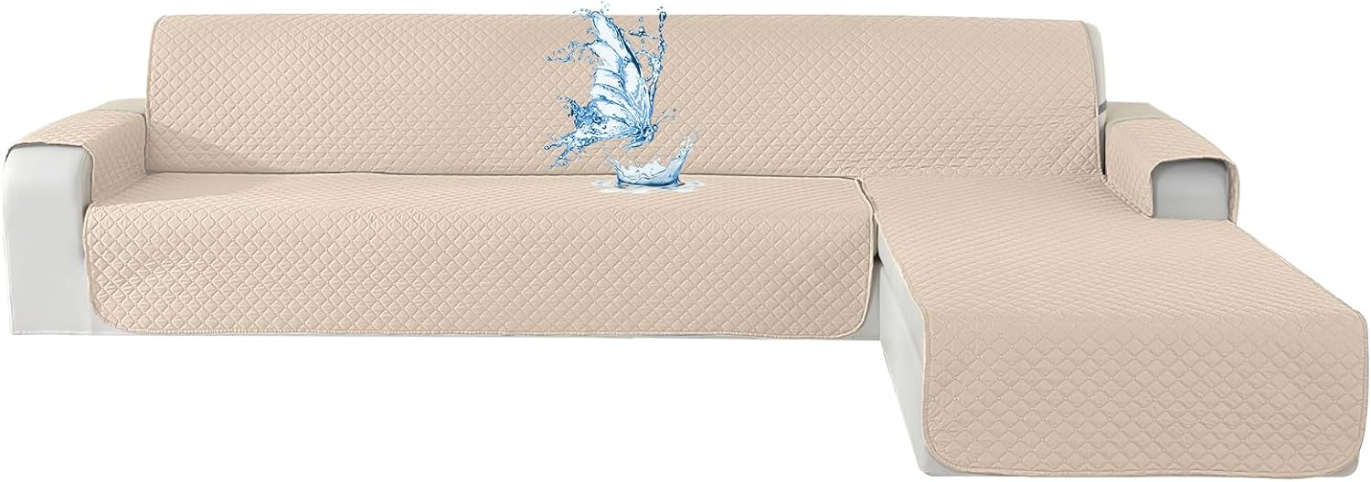 CYCMACO Copridivano Impermeabile 3 Posti con Penisola - immagine 1