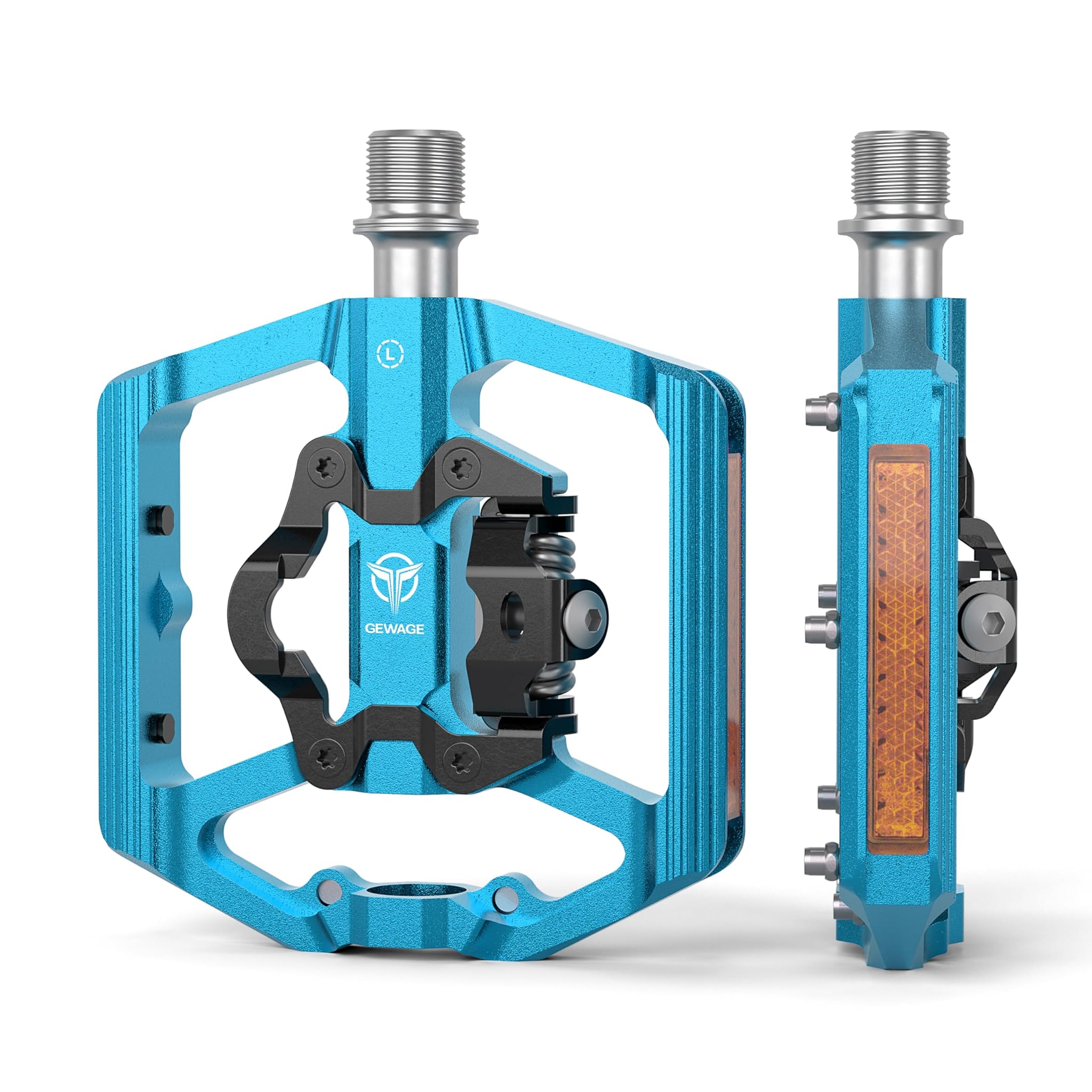 Gewage Pedali Mountain Bike 9/16 Pollici con Riflettore