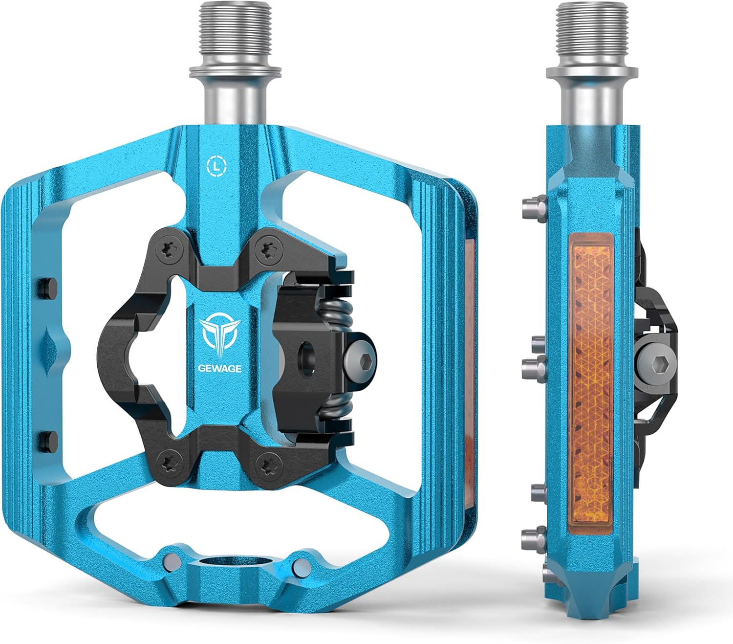 Gewage Pedali Mountain Bike 9/16 Pollici con Riflettore - immagine 1