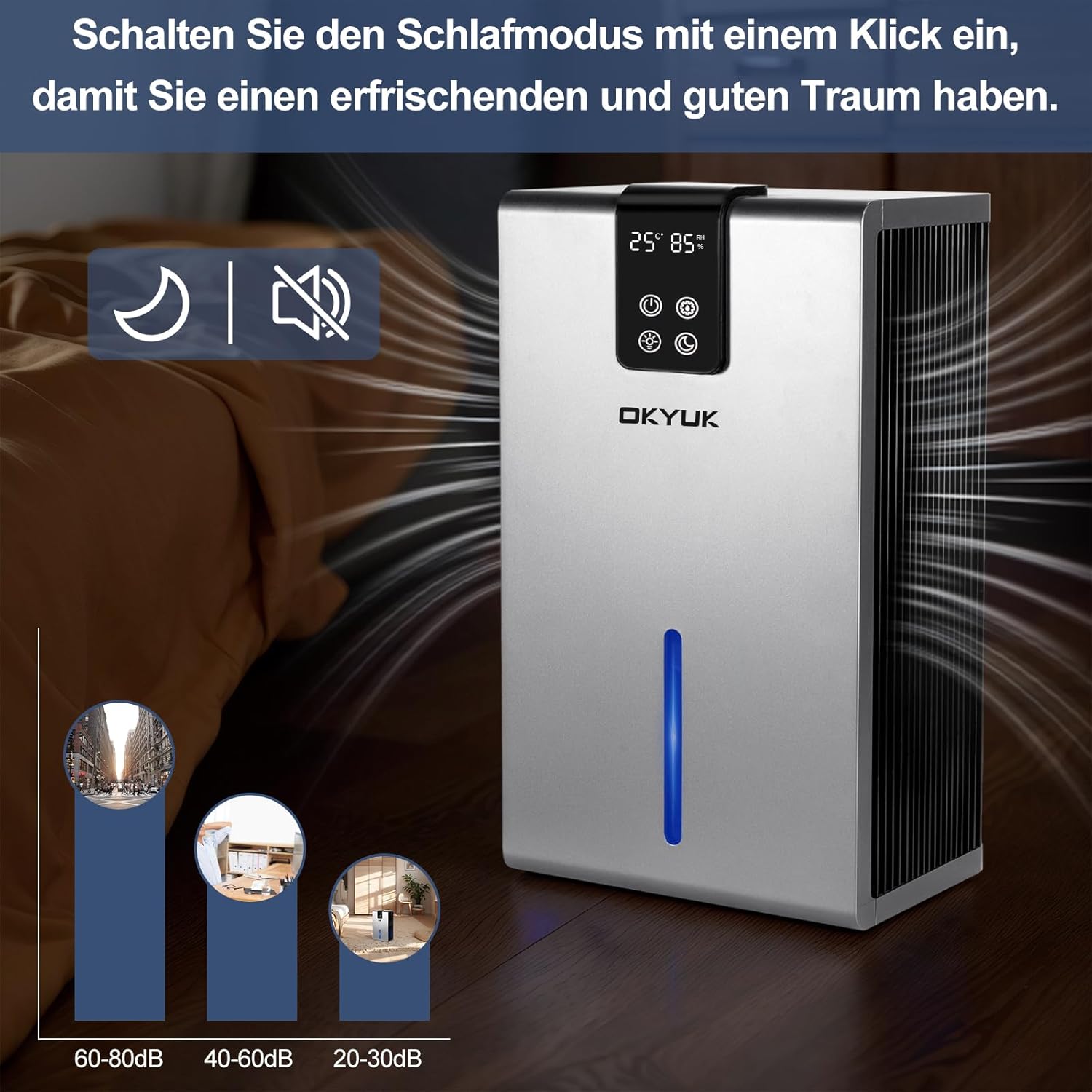 Deumidificatore Elettrico 2700ml con Spegnimento Automatico - immagine 4