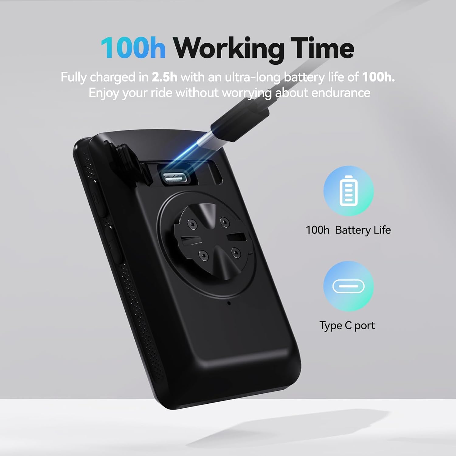 Cycplus Computer Bici GPS Wireless ANT+ Bluetooth - immagine 4