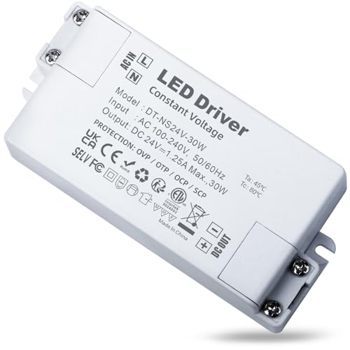 Reylax Trasformatore LED 24V 30W 1.25A