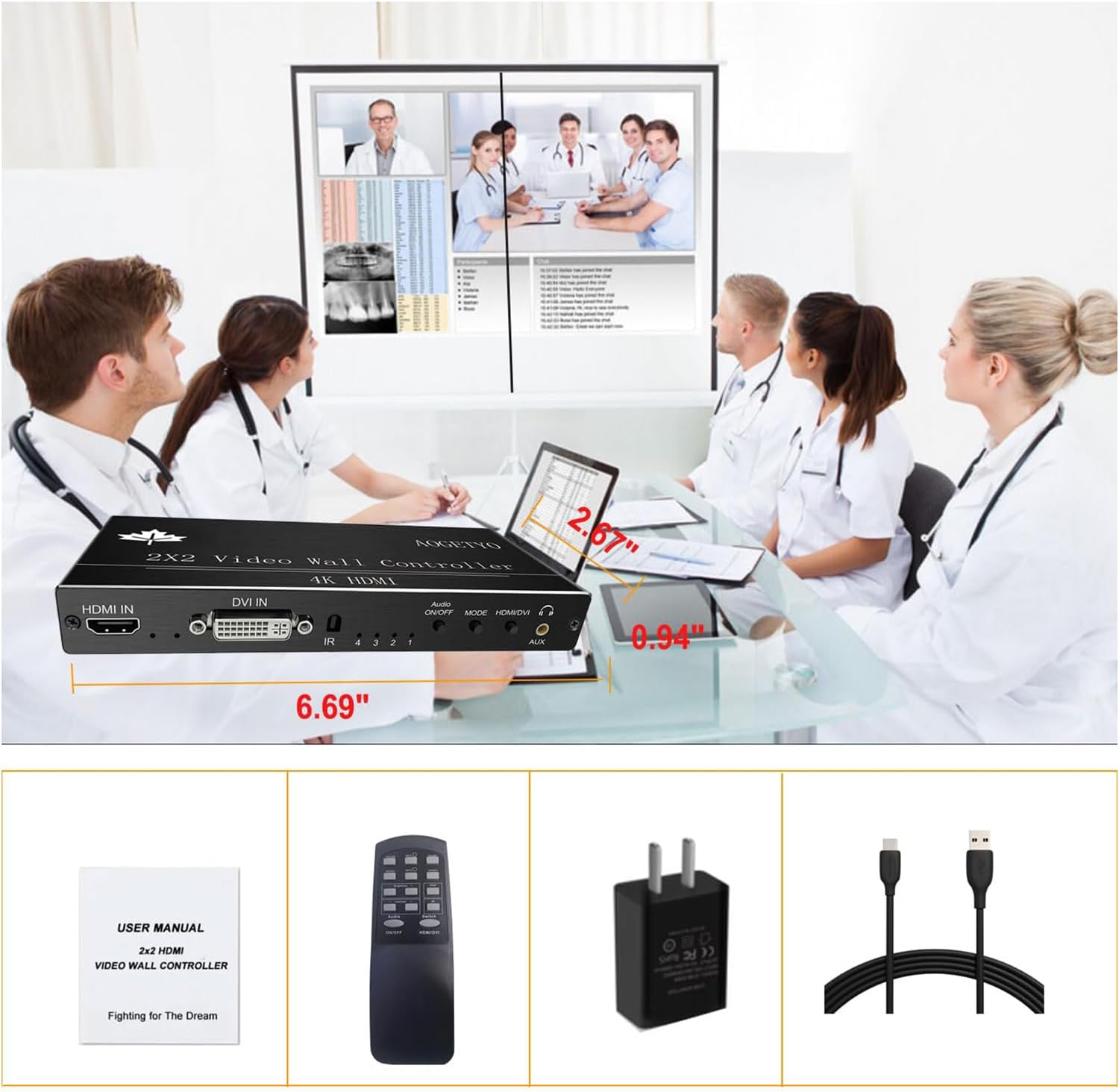 Video Wall Controller 2X3 4K HDMI & DVI - immagine 8