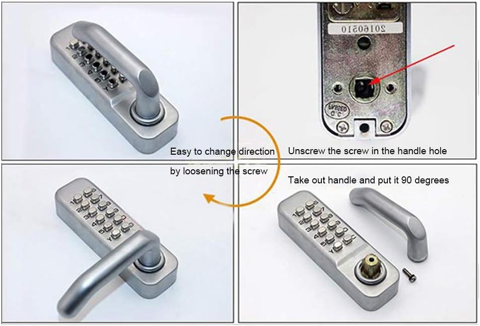 Serratura Porta Blindata con Combinazione Meccanica - immagine 4