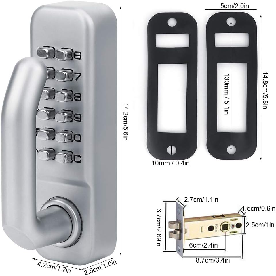 Serratura Porta Blindata con Combinazione Meccanica - immagine 8