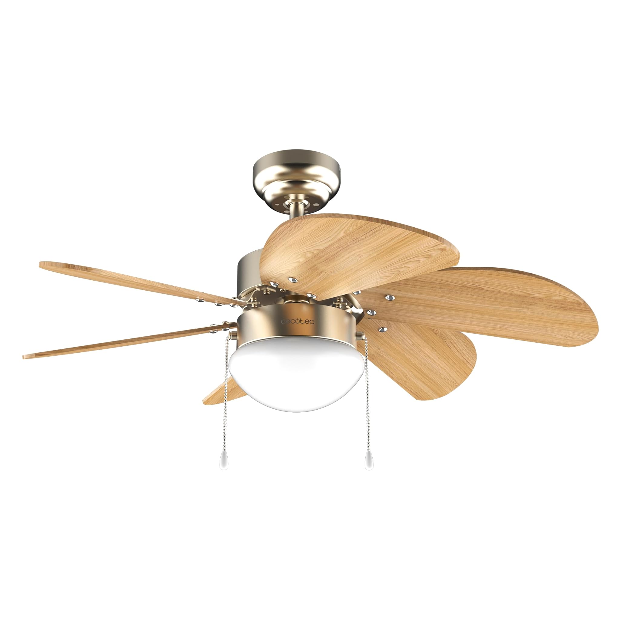 Cecotec Ventilatore da Soffitto EnergySilence Aero 360 Gold&Wood