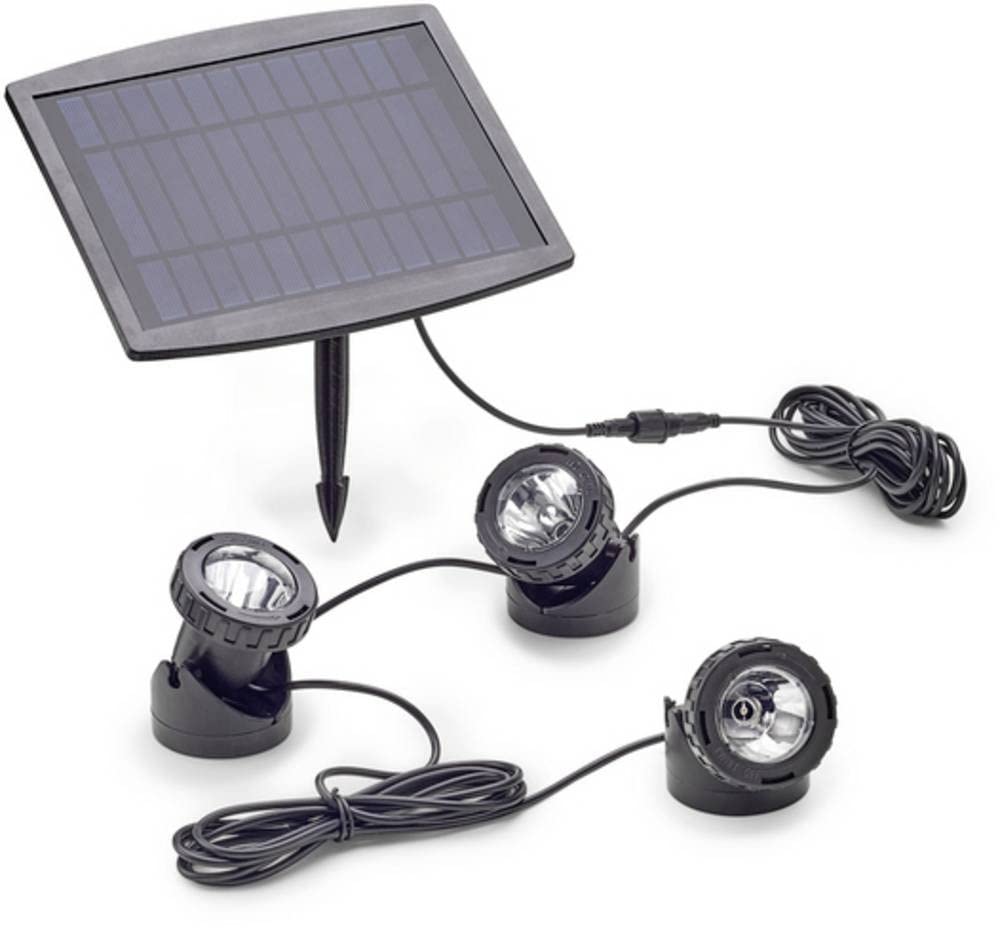 Pontec PondoSolar LED Set 3, Nero