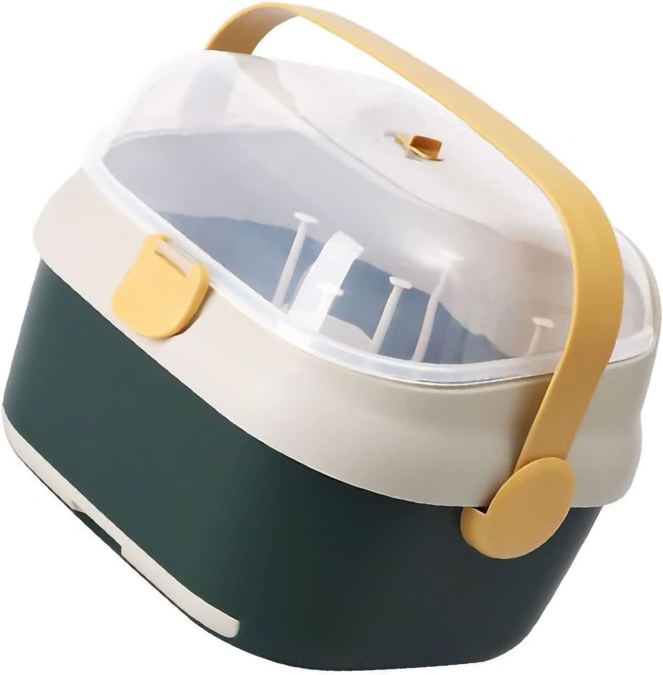 Organizer Grande per Biberon con Coperchio, Verde - immagine 2