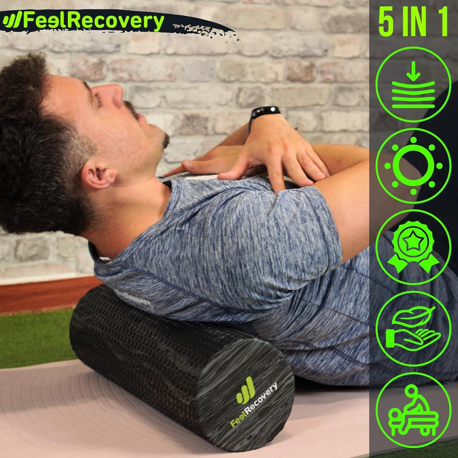 Rullo Massaggio Muscolare Morbido 45x15 cm - immagine 4